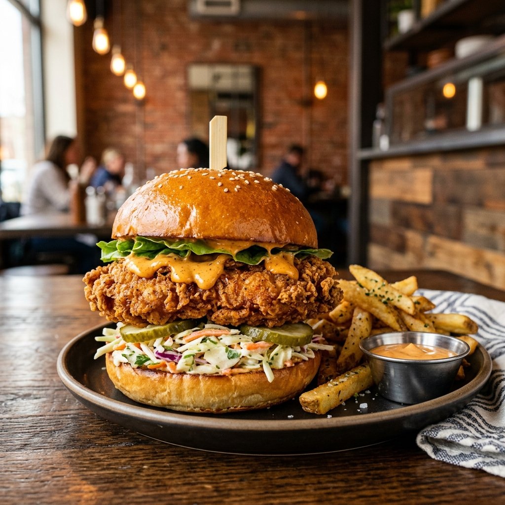 Burger de Frango Crocante